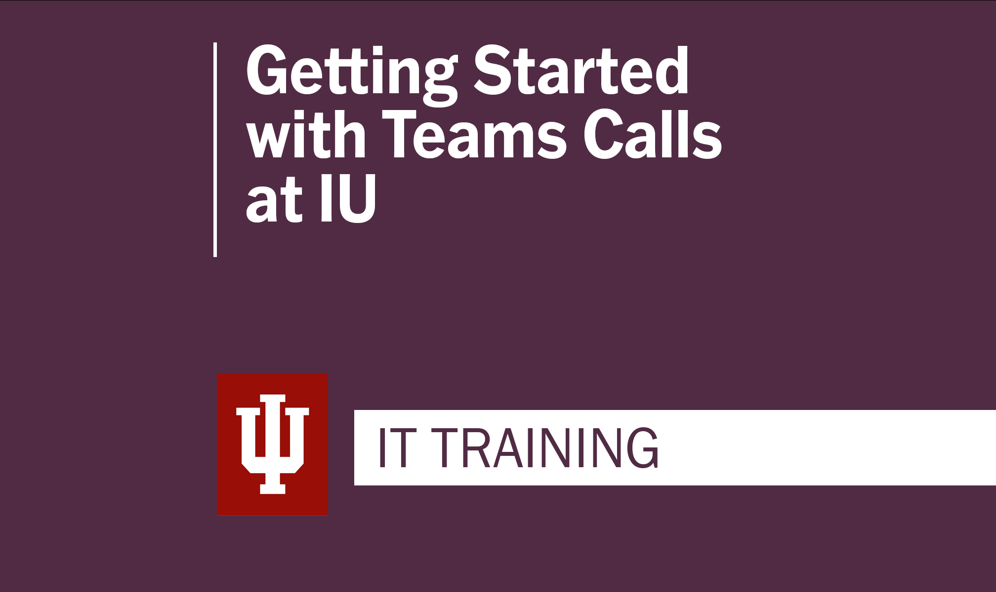 Microsoft Teams Calls Training