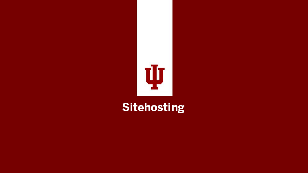 IU site migration may cause website loading issues